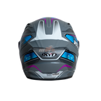 KYT Striker 2V #01 Gloss Grey Blue Helmet