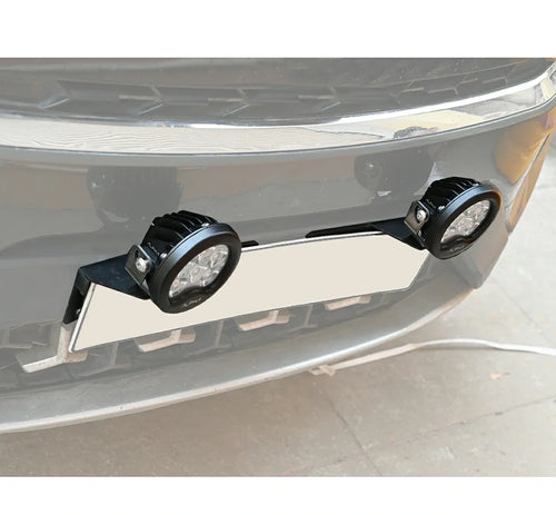 4 wheeler Number Plate Clamp for 2 Lights