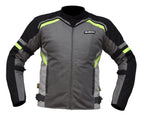 BISON RAPTOR V.2 – BLACK GREY HI-VIZ GREEN JACKET