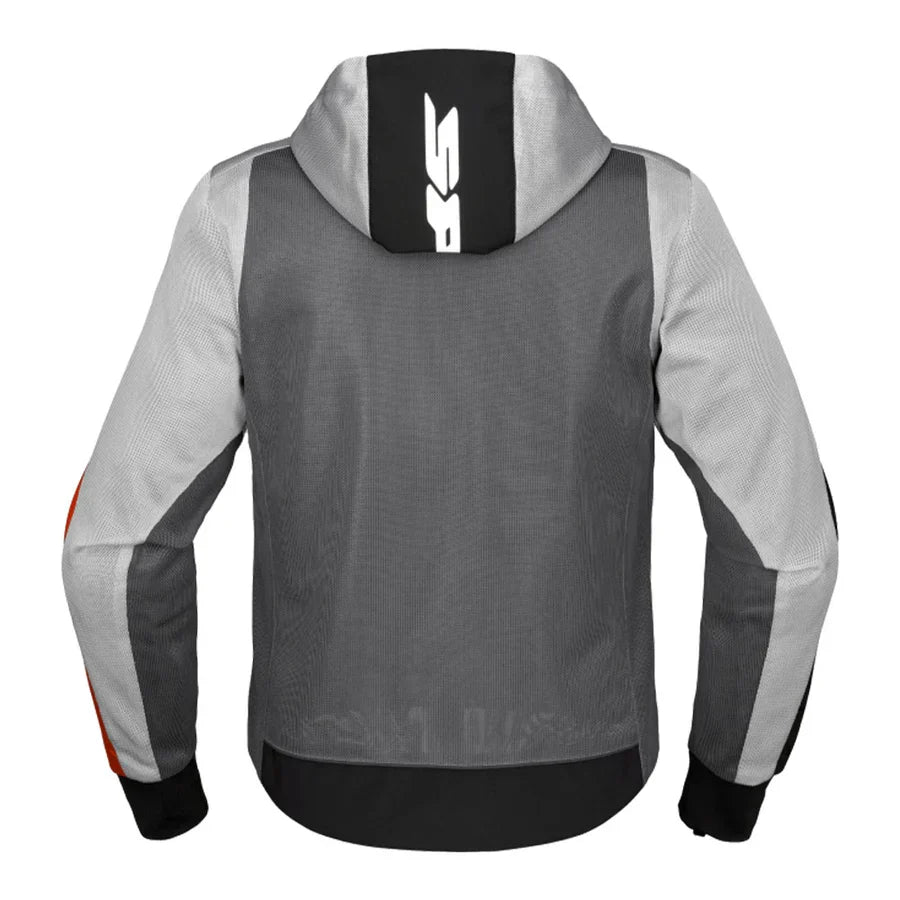 Spidi Hoodie Net Jacket (Grey / Red)