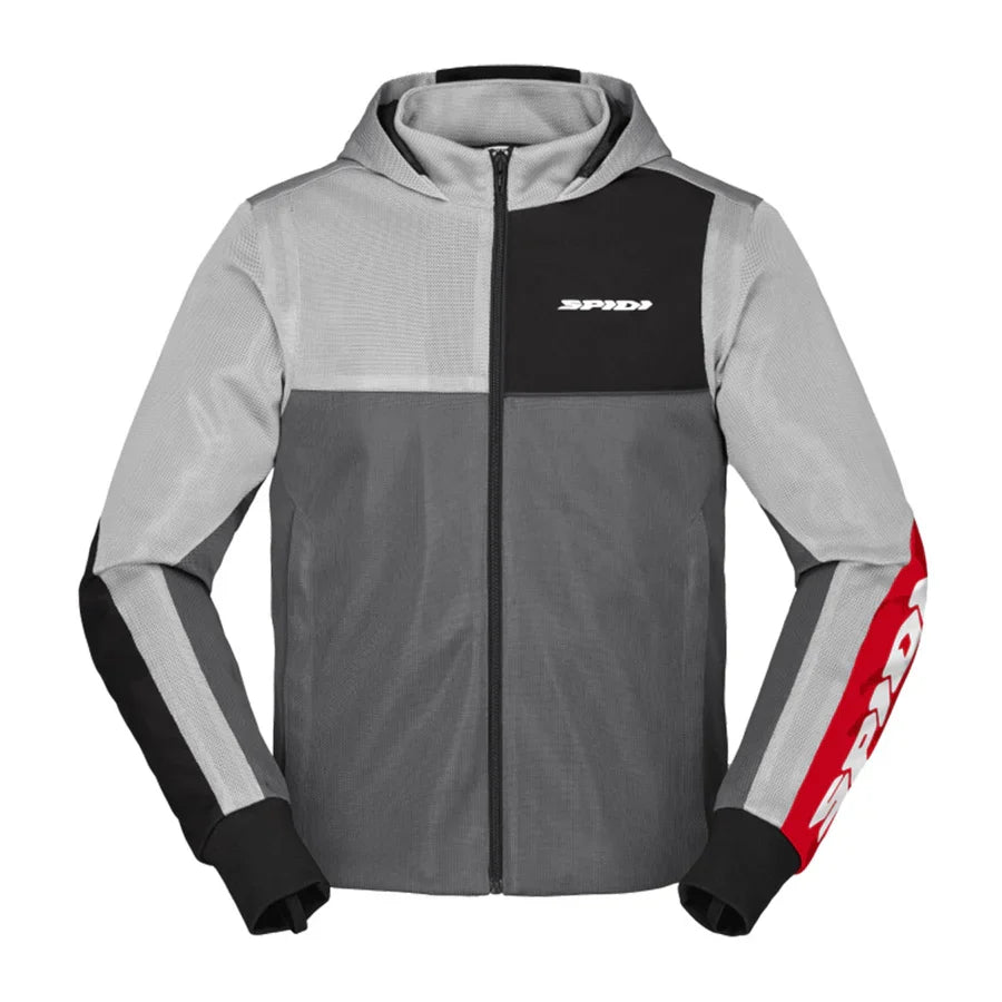 Spidi Hoodie Net Jacket (Grey / Red)