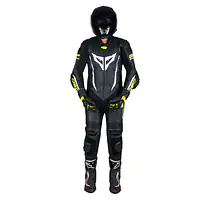 DSG GP Racing Leather Suit : Black Yellow Fluo - 1748240462AQZ4 - Master