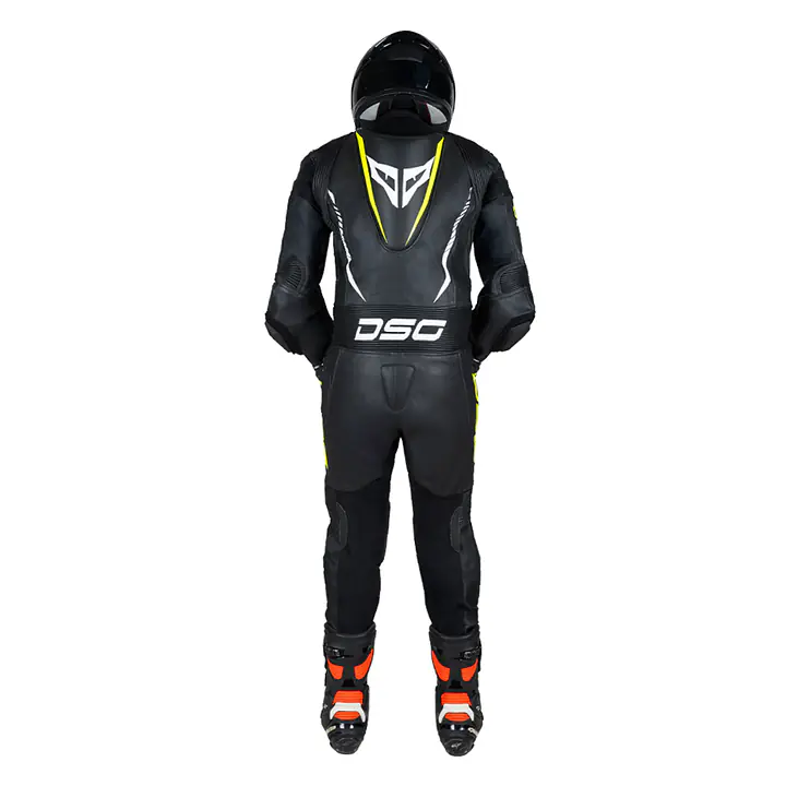 DSG GP Racing Leather Suit : Black Yellow Fluo - 1748240462AQZ4 - Master