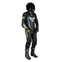 DSG GP Racing Leather Suit : Black Yellow Fluo - 1748240462AQZ4 - Master