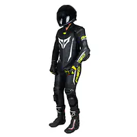 DSG GP Racing Leather Suit : Black Yellow Fluo - 1748240462AQZ4 - Master