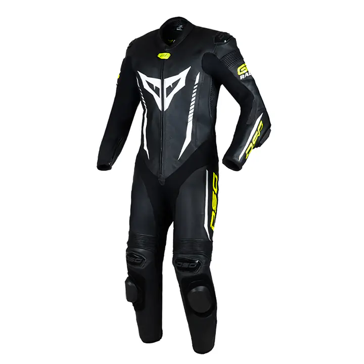 DSG GP Racing Leather Suit : Black Yellow Fluo - 1748240462AQZ4 - Master