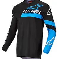 Alpinestars Fluid Chaser Jersey: Black Blue Neon - 1748242098FKBU - Master