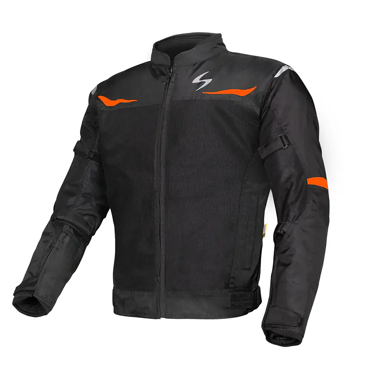 Scala Blaze Riding Jacket - Black and Orange - 1748264923I4FM - Master