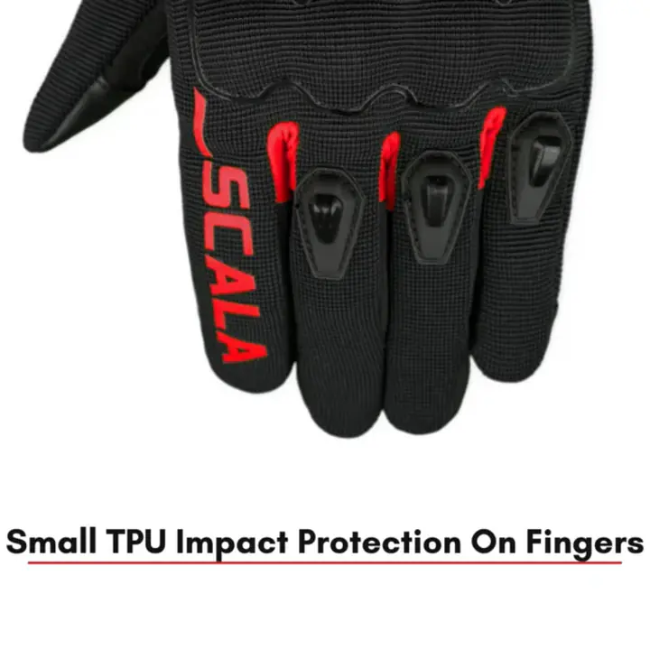 Scala Atlas Glove - Black-Red - 1748265933QMMD - Master