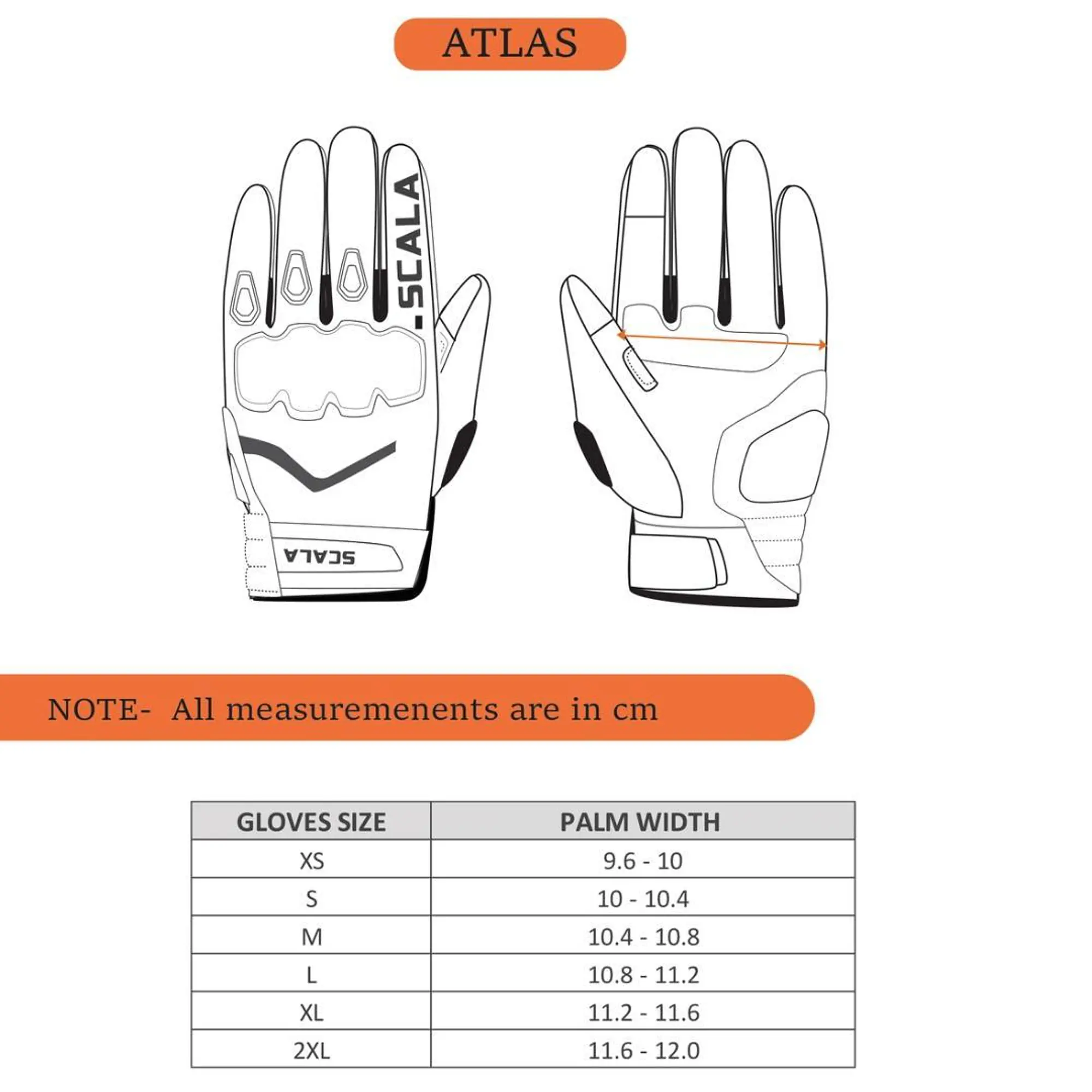 Scala Atlas Glove - Black-Red - 1748265933QMMD - Master