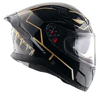 Apex Marvel Black Panther Helmet - color: BLACK GOLD, Size: S