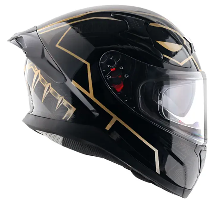 Apex Marvel Black Panther Helmet - color: BLACK GOLD, Size: S