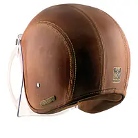 Axor Retro Jet Leather Helmet - Master