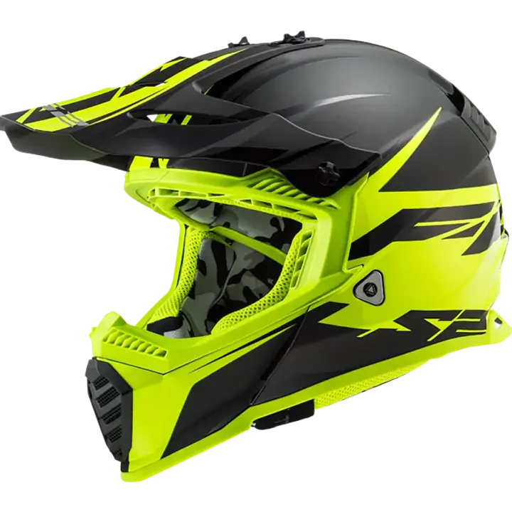 MX437 FAST EVO ROAR MATT-GLOSS BLACK HI-VIS YELLOW - 1748192129WM70 - Master