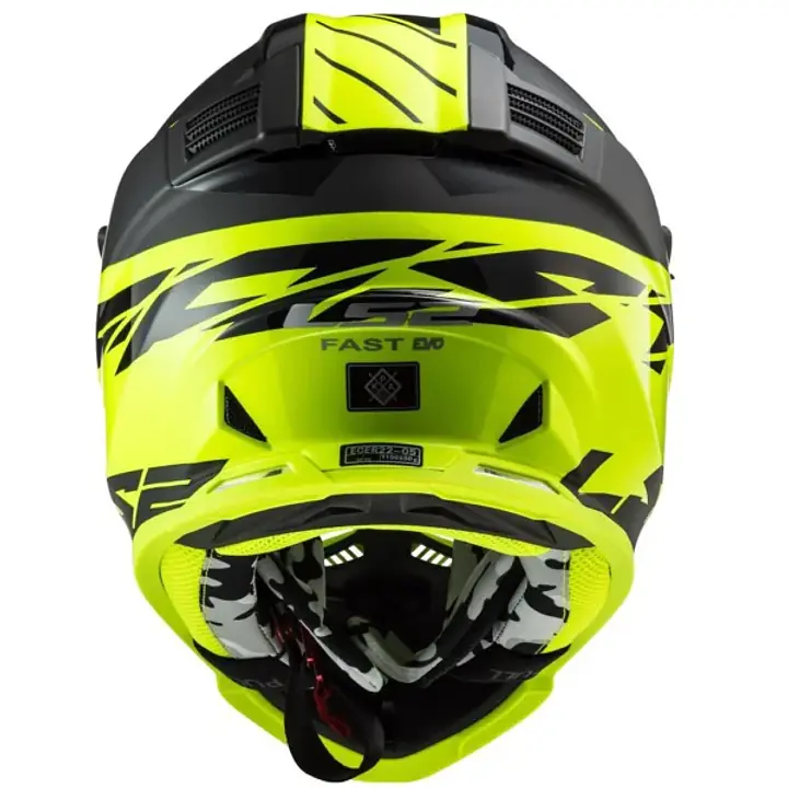 MX437 FAST EVO ROAR MATT-GLOSS BLACK HI-VIS YELLOW - 1748192129WM70 - Master