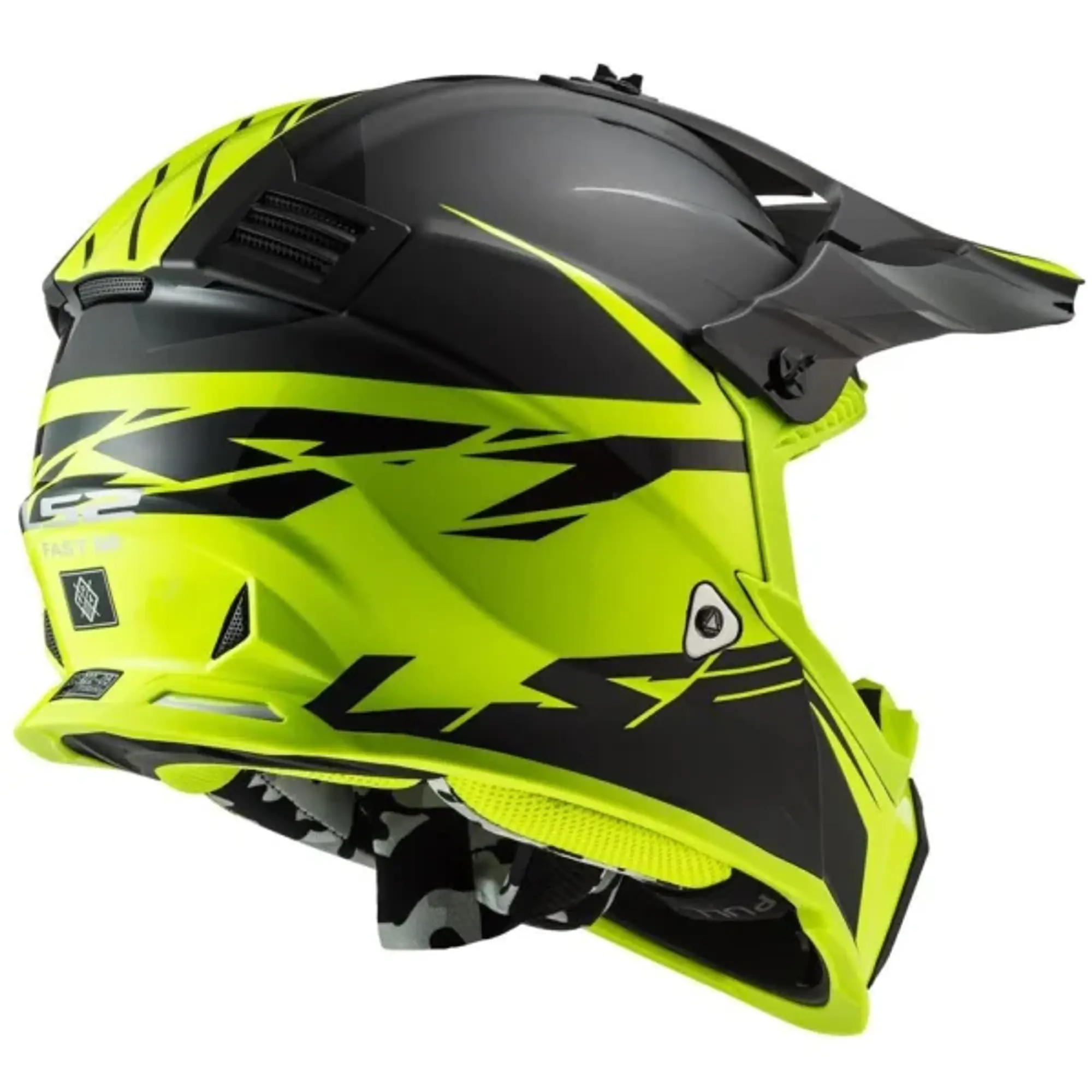 MX437 FAST EVO ROAR MATT-GLOSS BLACK HI-VIS YELLOW - 1748192129WM70 - Master