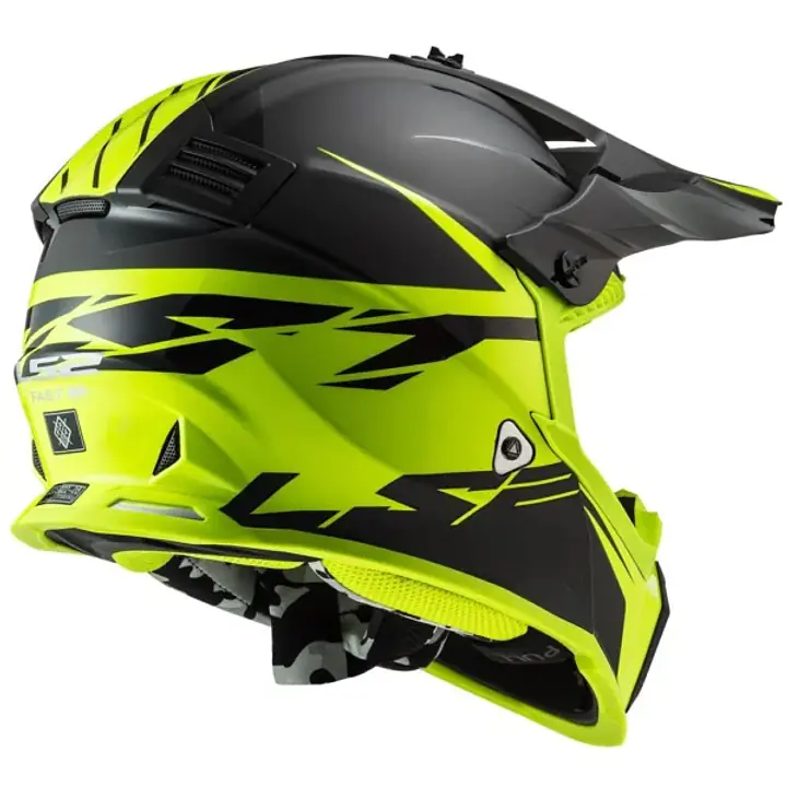 MX437 FAST EVO ROAR MATT-GLOSS BLACK HI-VIS YELLOW - 1748192129WM70 - Master