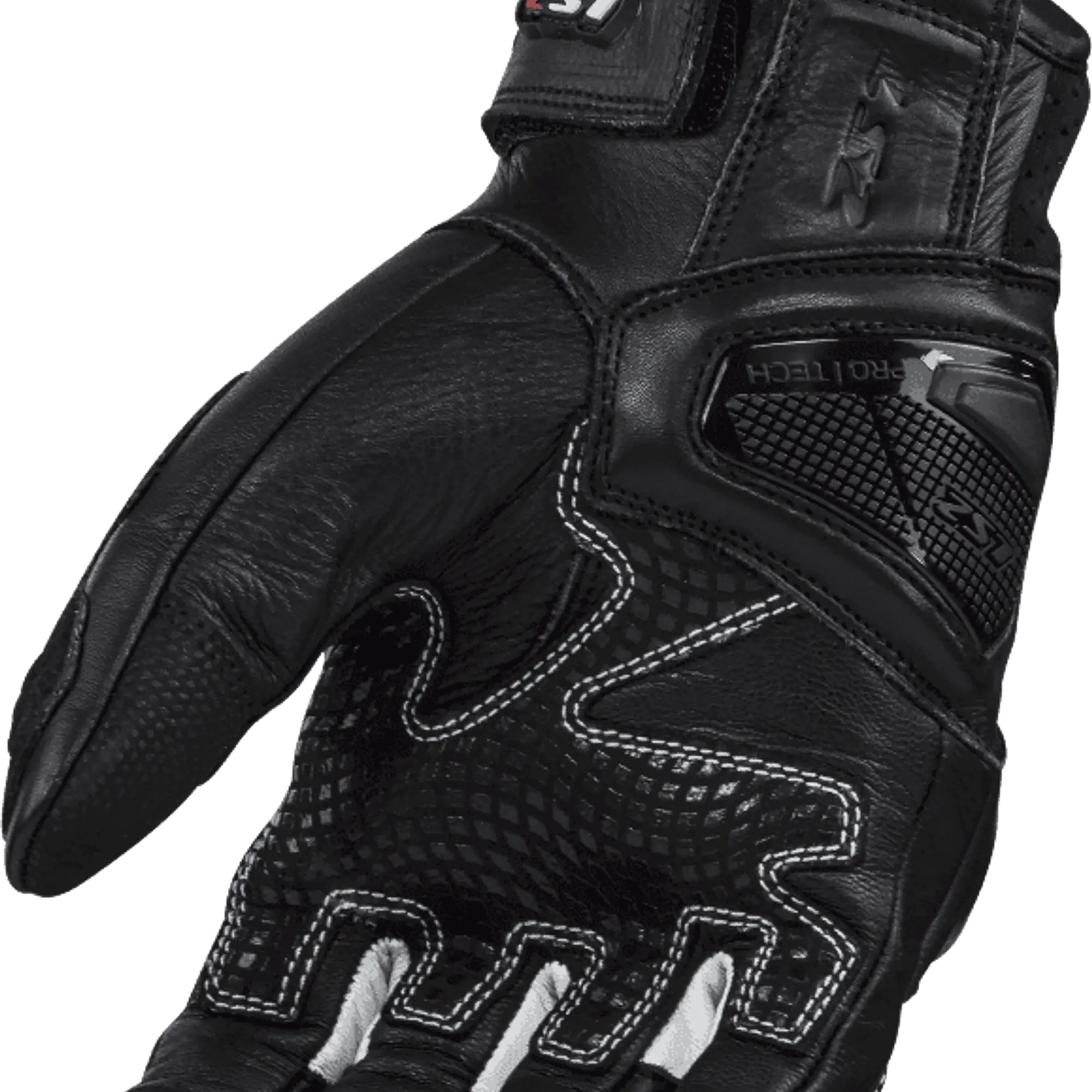 LS2 SPARK II LEATHER GLOVES BLACK WHITE - 1748192295RBXY - Master