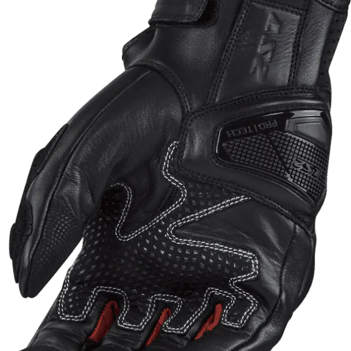 LS2 SPARK II LEATHER GLOVES BLACK RED - 1748192325CZXV - Master