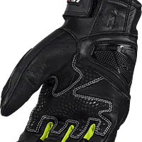 LS2 SPARK II LEATHER GLOVES BLACK H V YELLOW - 1748192354L41J - Master