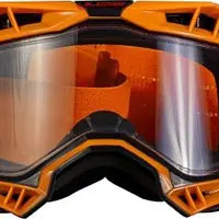 LS2 AURA GOGGLE BLACK HIV ORANGE WITH CLEAR VISOR - 1748192384O8MC - Master