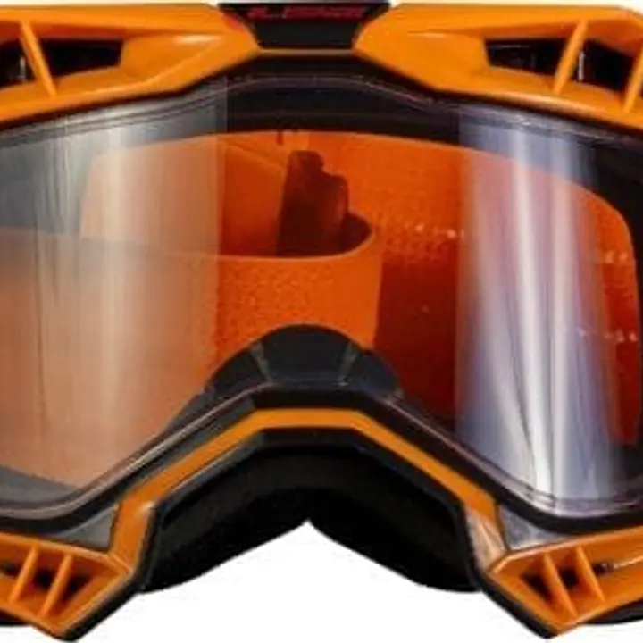 LS2 AURA GOGGLE BLACK HIV ORANGE WITH CLEAR VISOR - 1748192384O8MC - Master