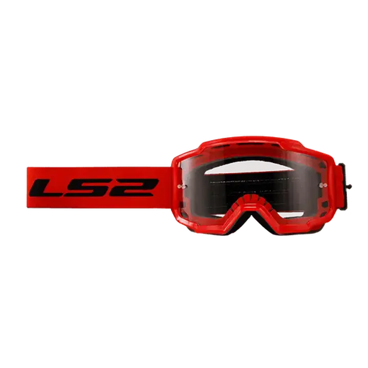 LS2 CHARGER PRO GOGGLE RED WITH CLEAR VISOR - 1748192429I0RE - Master