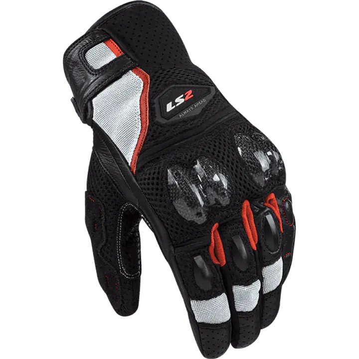 LS2 SPARK II AIR GLOVES BLACK RED WHITE - 174819253332VZ - Master