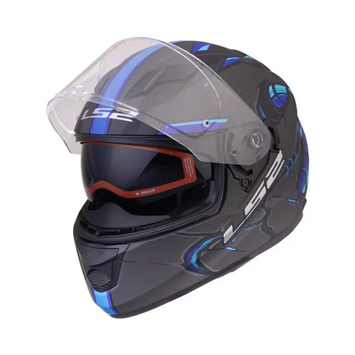 FF320 STREAM EVO ZUKO MATT BLACK BLUE WITH PINLOCK - 1748192776GJB5 - Master