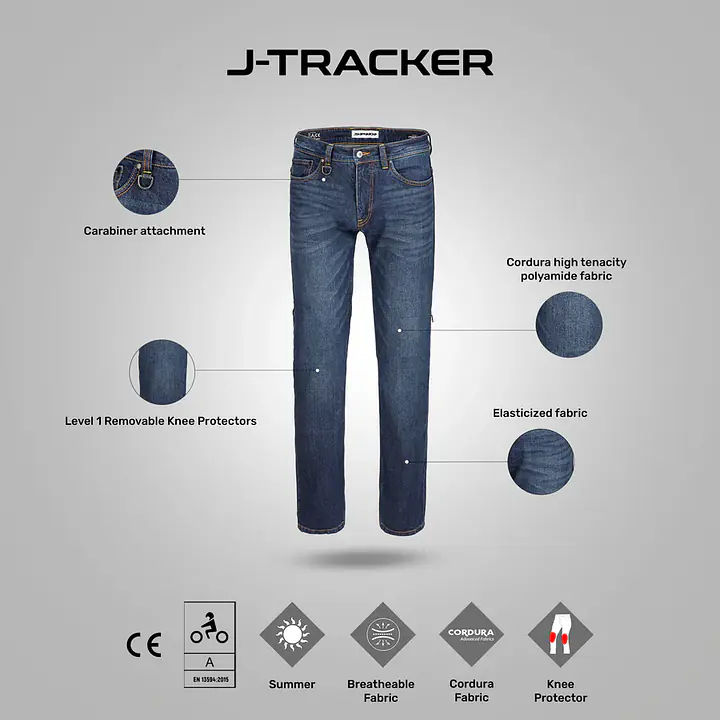Spidi  |  7111560011  J Tracker L32 Pants - Blue Dark Used - Master
