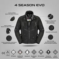 Spidi  |  7111103022  4Season Evo Jacket - Black - Master