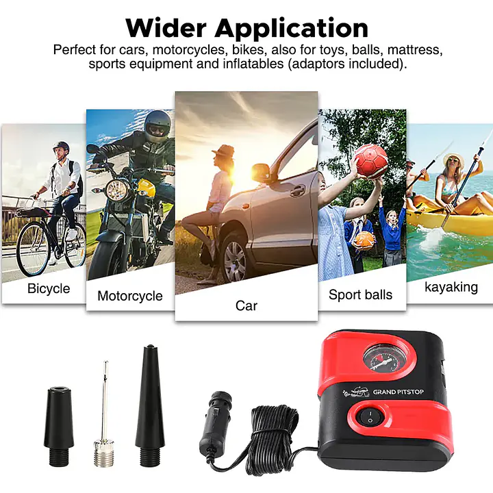 Grand PitStop  |  7513300011  Tire Inflator Machine Dual Port for Car and Bike - Master