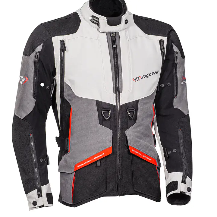 Ixon  |  7121103102  Ragnar Jacket - Black/Grey/Red - Master