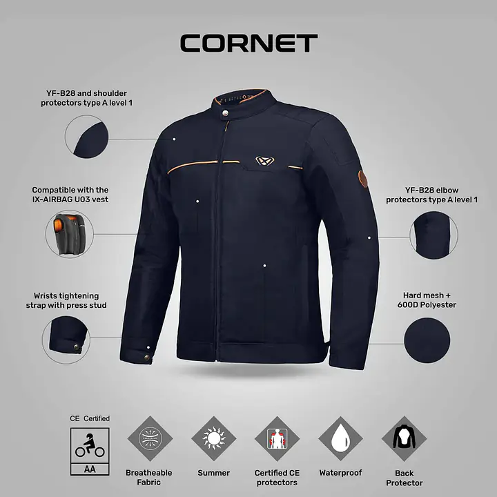 Ixon  |  7121103052  Cornet Jacket - Navy/Brown - Master