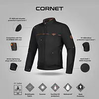 Ixon  |  7121103051  Cornet Jacket - Black/Brown - Master