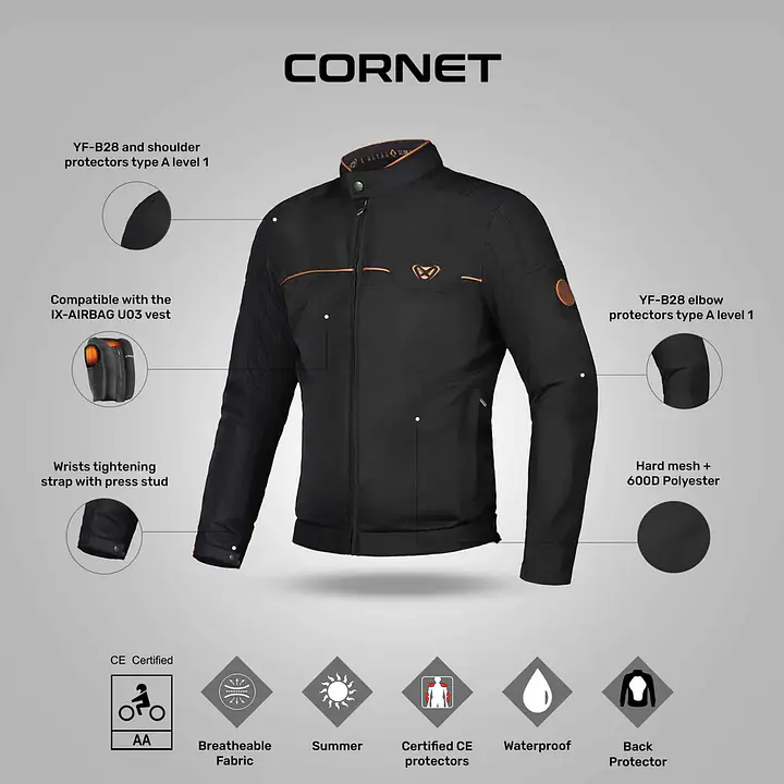 Ixon  |  7121103051  Cornet Jacket - Black/Brown - Master
