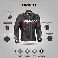 Ixon  |  7121103032  Draco Jacket -Black/White/Red - Master