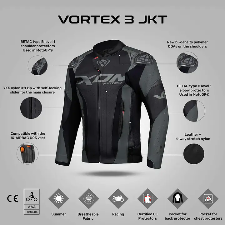 Ixon  |  7121103011  Vortex 3 JK - Black - Master