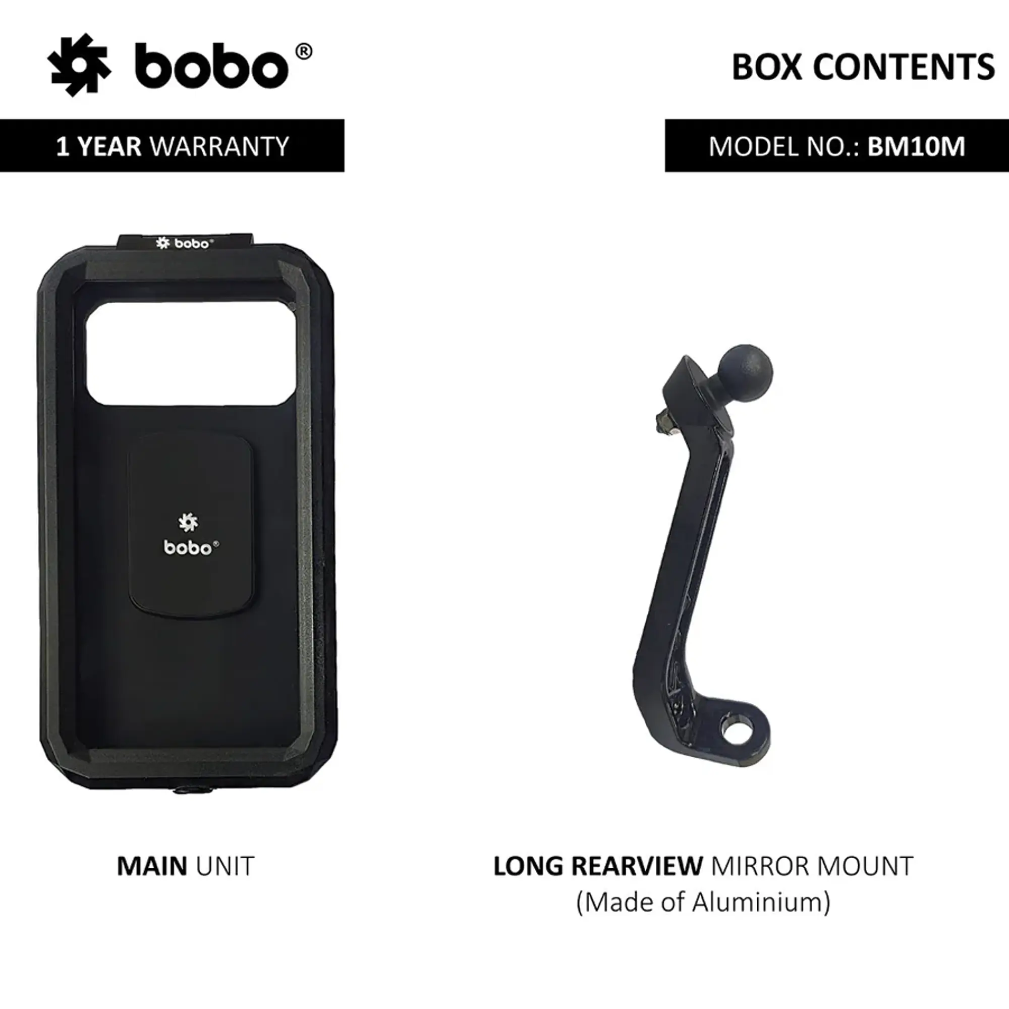 Bobo Gears  |  7493000151  BM10M - Waterproof Mirror (No Charger) - Master