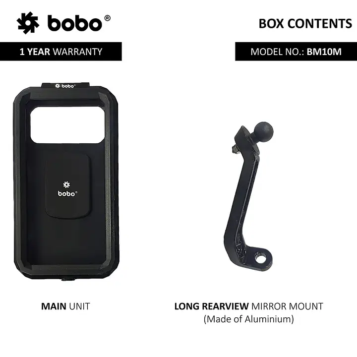 Bobo Gears  |  7493000151  BM10M - Waterproof Mirror (No Charger) - Master