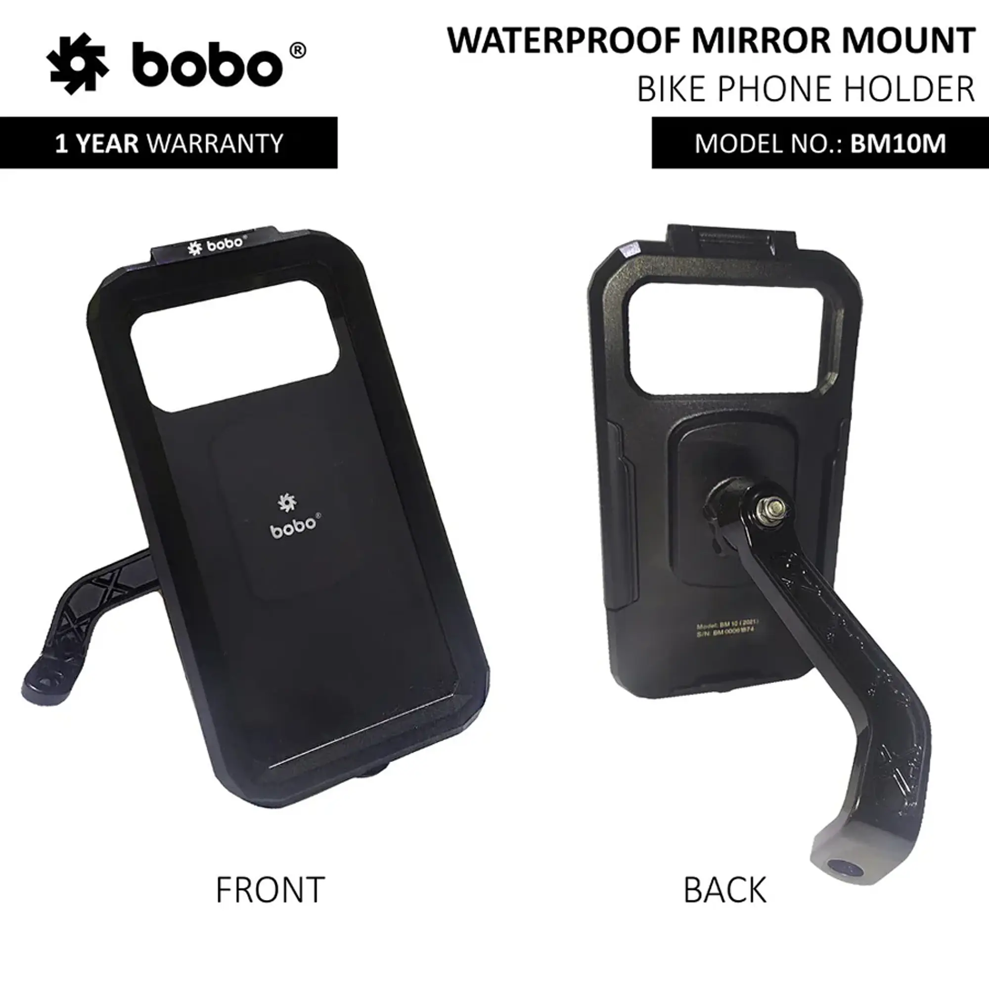 Bobo Gears  |  7493000151  BM10M - Waterproof Mirror (No Charger) - Master