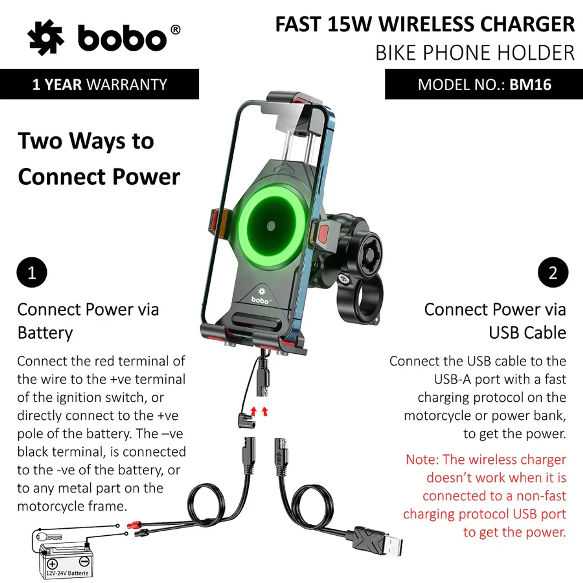 Bobo Gears  |  7493000251  BM16 - Anti-Vibration Metallic (Wireless Charger) - Master