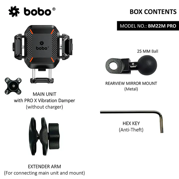 Bobo Gears  |  7493000341 BM22H PRO - Anti-Theft PRO X Anti-Vibration - Master