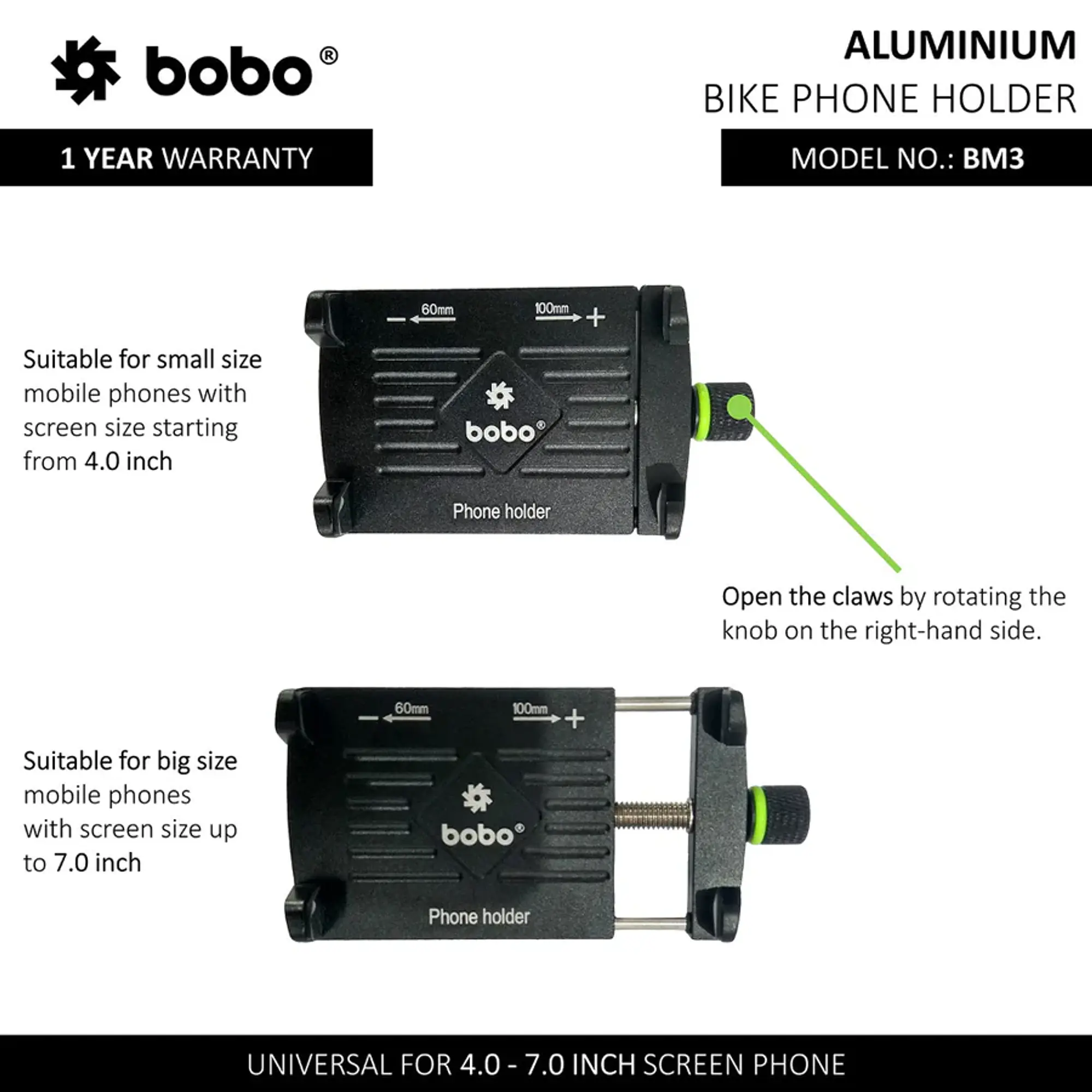 Bobo Gears  |  7493000041  BM3 - Aluminium (No Charger) - Master
