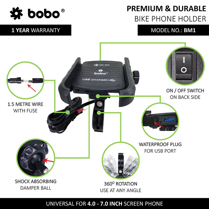 Bobo Gears  |  7493000011  BM1 - Jaw-Grip (Fast USB 3.0 Charger) - Master