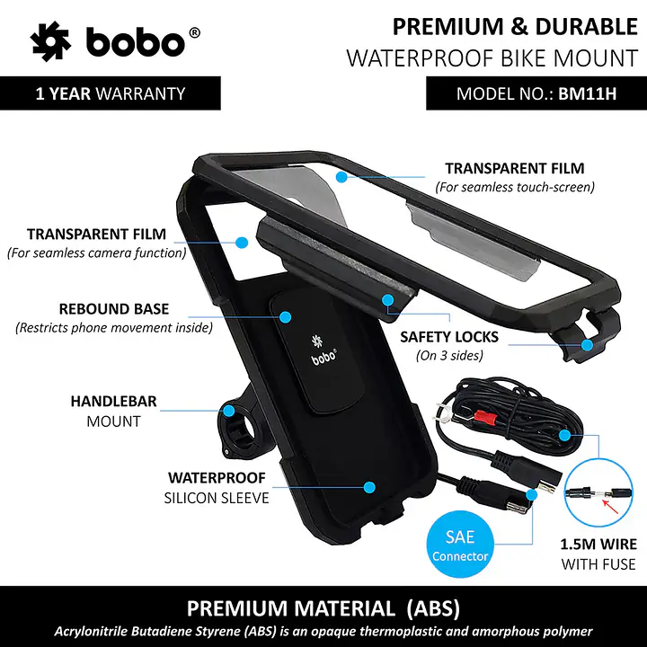 Bobo Gears  |  7493000171  BM11H - Waterproof Handlebar (With Charger) - Master