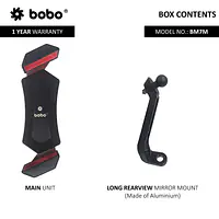 Bobo Gears  |  7493000101  BM7M - Diagonal-Grip Mirror Mount (No Charger) - Master