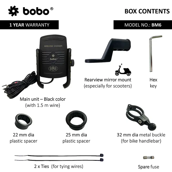 Bobo Gears  |  7493000091 BM6 - Fast 15W Wireless Charger - Master