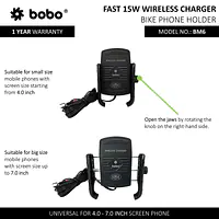 Bobo Gears  |  7493000091 BM6 - Fast 15W Wireless Charger - Master