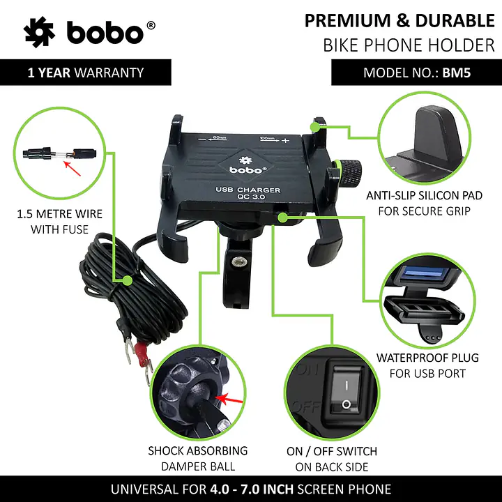Bobo Gears  |  7493000081  BM5 - Aluminium (Fast USB 3.0 Charger) - Master